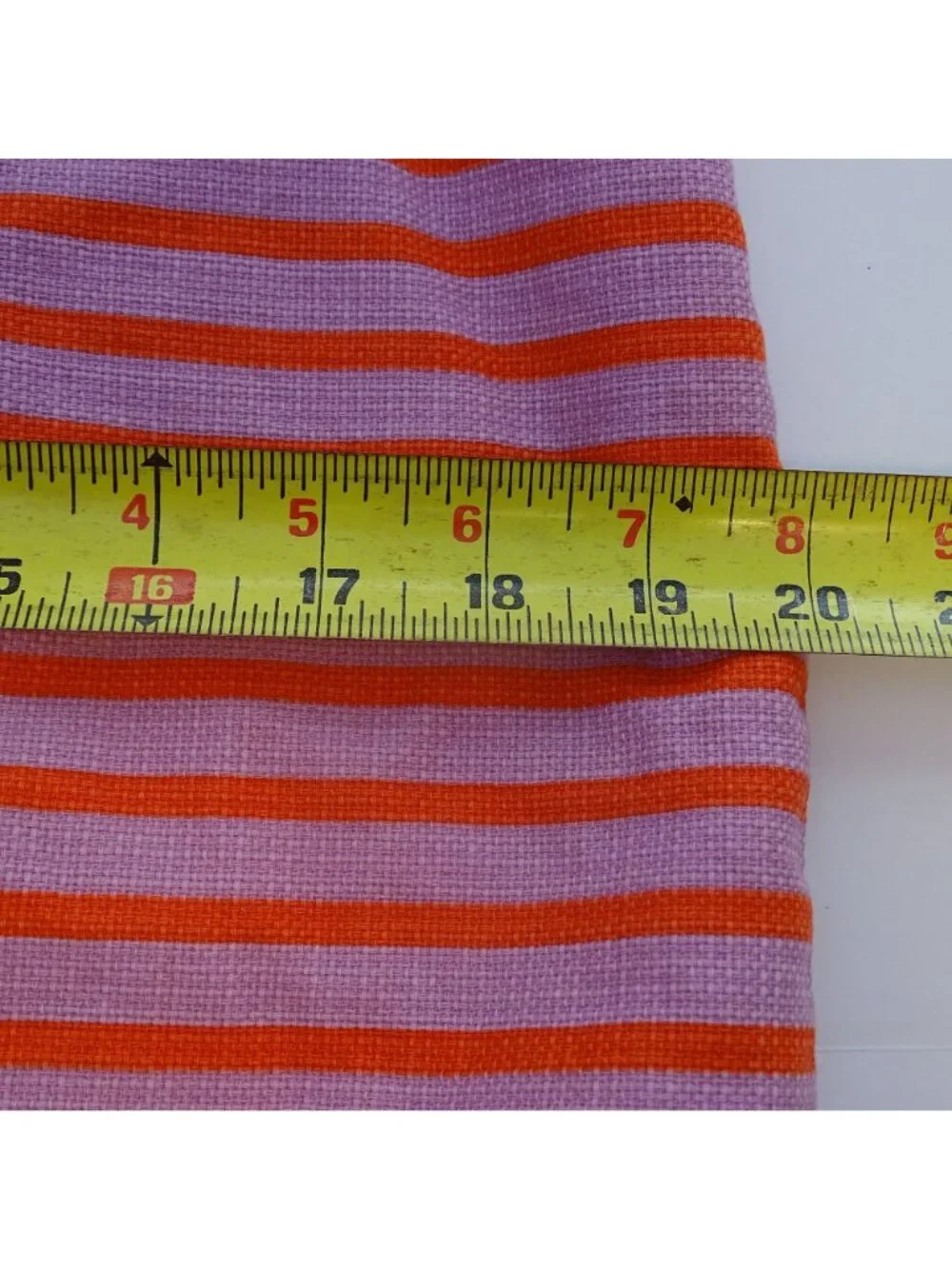 J Crew The Pencil Skirt Women Size 12 Purple Orange Stripe Cotton Office Preppy